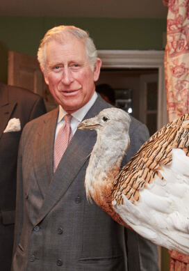 Prince Charles with a Bustard